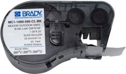 Brady MC1-1000-595-CL-BK / 131597, bandă autoadezivă 25.40 mm x 6.10 m (MC1-1000-595-CL-BK)