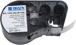 Brady MC-1500-595-BK-WT / 143386, bandă autoadezivă 38.10 mm x 7.62 m (MC-1500-595-BK-WT)