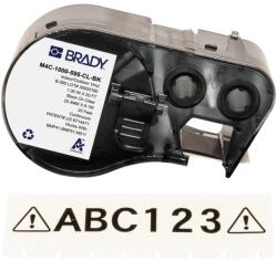 Brady M4C-1000-595-CL-BK / 170838, 25.40 mm x 6.10 m, Vinil, imprimare neagră / fundal transparent (170838)