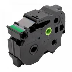 Compatibil Banda compatibila Brother TZ-S751 / TZe-S751, 24mm x 8m, extr. adh. text negru / fundal verde (TZe-S751)