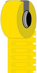 Brady BM-2-7599-YL-R / 312138, etichete de marcare pentru fire Bulk Rapido, 23.00 mm x 5.20 mm (312138)