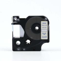 Compatibil Banda compatibila Dymo 53711, 24mm x 7m, text albastru / fundal transparent (53711)