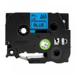 Compatibil Banda compatibila Brother TZ-S561 / TZe-S561, 36mm x 8m, extr. adh. text negru / fundal albastru (TZe-S561)