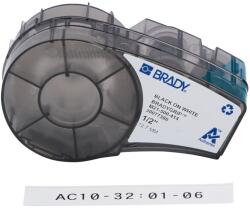 Brady M21-500-414 / 151515, 12.70 mm x 3.048 m, Poliester, imprimare neagră / fundal alb (151515)