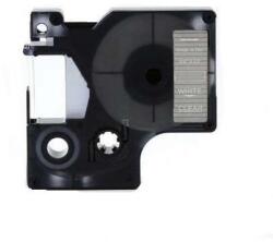 Compatibil Banda compatibila Dymo 53720, 24mm x 7m, text alb / fundal transparent (53720)