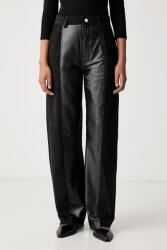Rotate pantaloni pentru femei din piele PPY1-SPD007_99X (116861100)