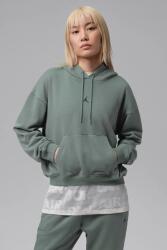 Nike kapucnis melegítőfelső női pamuttal Sport Crossover - zöld XS