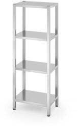 Hendi 812501 rozsdamentes állvány 4 tömör polccal - 600 × 400 × 1800 mm (812501)