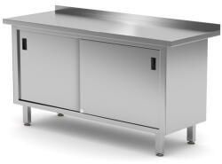 HENDI 811689 hegesztett tolóajtós munkaasztal - 1600 × 600 × 850 mm (0811689)