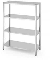 Hendi 812549 rozsdamentes állvány 4 tömör polccal - 1200 × 500 × 1800 mm (812549)