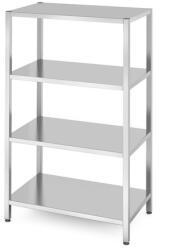 Hendi 812556 rozsdamentes állvány 4 tömör polccal - 1000 × 600 × 1800 mm (0812556)