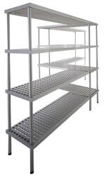 Aluplast állvány 4 polccal - 1800 × 600 × 2000 mm (BRE20_186)
