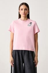 Marimekko női pamut póló - rózsaszín M - answear - 34 990 Ft