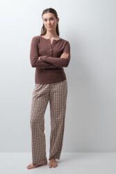Women'Secret kétrészes pizsama női pamuttal - barna L - answear - 15 190 Ft