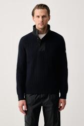 Giorgio Armani pulóver férfi gyapjú hozzáadásával - sötétkék XL - answear - 121 990 Ft