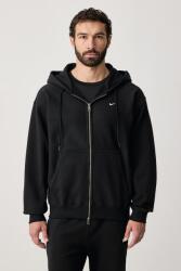 Nike cipzáras melegítőfelső kapucnival férfi pamuttal Solo Swoosh - fekete XL
