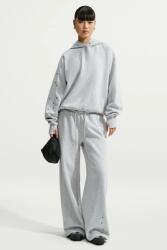 Nike kapucnis melegítőfelső női pamuttal Studio Fleece - szürke XL - answear - 26 990 Ft