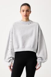 Nike oversize melegítőfelső női pamuttal Studio Fleece - szürke XS