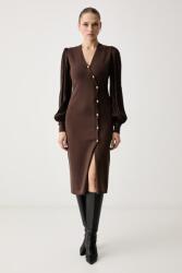 TWINSET ruha viszkózzal - barna XL