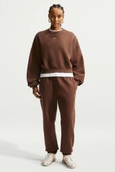 Nike melegítőfelső női pamuttal Studio Fleece - barna M