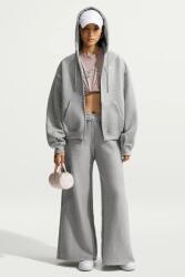 Nike cipzáras melegítőfelső kapucnival női pamuttal Studio Fleece - szürke M - answear - 32 990 Ft