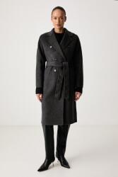 TWINSET női kabát gyapjúval - szürke 42 - answear - 177 990 Ft
