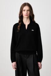 Lacoste pulóver női kasmír - fekete 42