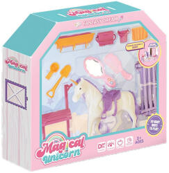 Bella Luna Toys Luna: Fantasy Dream - set de joacă cu unicorn, cu grajd, țarc și accesorii (000623209) Figurina