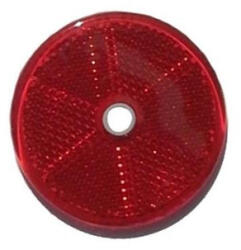 SBAutoparts Prizma, kerek, piros, furattal, Ø60mm