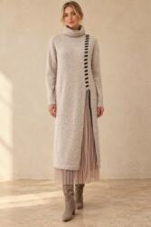 RohBoutique Compleu din 2 piese cu rochie lungă din tricot gros și rochie plisată din tul bej Roh DR4863
