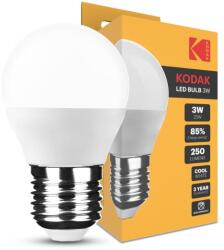 Kodak Max LED Izzó Globe Mini G45 3W E27 270° 4000K (250 lumen)