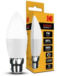 Kodak Max LED Izzó Gyertya (Candle) C37 7W B22 270° 2700K (560 lumen)