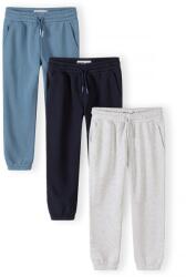 Minoti Pantaloni de trening slim-fit cu talie elastică și șnur, set 3 buc. Minoti 29FLEECE286 - 110/116 | 5/6let