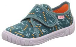 Superfit papuci băieți BILL Green/Multicolored 1-000279-7050 | încălțăminte școlară pentru copii cu închidere Velcro | pantofi din pânză fără arc cu talpă flexibilă - 27