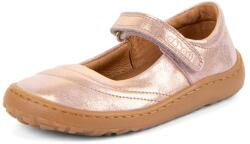 Froddo balerini barefoot din piele pentru fete MARY J PINK/GOLD G3140195-1 | încălțăminte sănătoasă cu baretă cu arici - 35