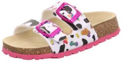 Superfit Papuci din plută pentru fete Superfit FOOTBAD Black 1-800111-1170 | papuci ortopedici cu susținerea bolții plantare | încălțăminte pentru școală și acasă cu branț anatomic - 30