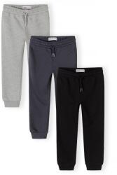 Minoti Pantaloni de trening slim-fit cu talie elastică și șnur de strângere, set 3 buc. Minoti 29FLEECE287 - 104/110 | 4/5let