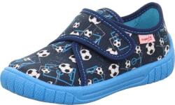 Superfit papuși băieți BILL Turquoise/Multicolored 1-000279-8080 | papuci pentru copii pentru școală cu închidere cu arici | pantofi flexibili fără suport pentru arc - 26