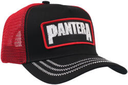ROCK OFF șapcă trucker Pantera - B&W Patch - negru/roșu - ROCK OFF - PANTMBCAP05BR