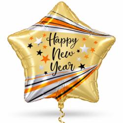 Balloons4party Balon Folie Stea aurie Happy New Year 45cm - articole-petreceri - 24,99 RON