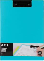 Apli Clipboard Apli A4 PP cu clapa albastru deschis, clip metalic, rezistent (AL017206)
