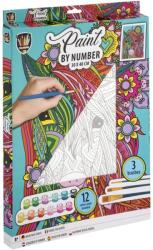 Grafix Set creativ Grafix Pictează pe numere, Canvas Unicorn (8715427077642)