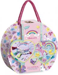 Totum Set creativ DIY 2 în 1 brățări cu litere și magneți diamond painting, Unicorni, Totum (8714274072213)