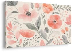 Dovido Tablou flori și frunze corai delicate - 40x30