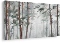 Dovido Tablou pădure de pini în ceață - 90x60