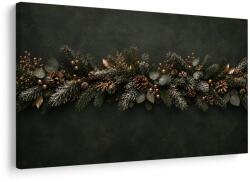 Dovido Tablou ghirlandă de conifere cu conuri - 40x30