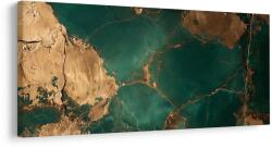Dovido Tablou compoziție luxoasă din marmură verde-aurie - 120x60