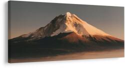 Dovido Tablou munte înzăpezit în lumină aurie - 120x60