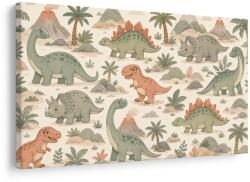 Dovido Tablou dinozauri în lumea preistorică - 30x20