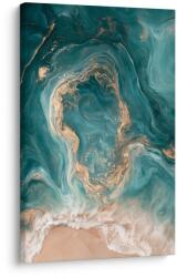 Dovido Tablou ocean abstract în tonuri nisipii - 20x30